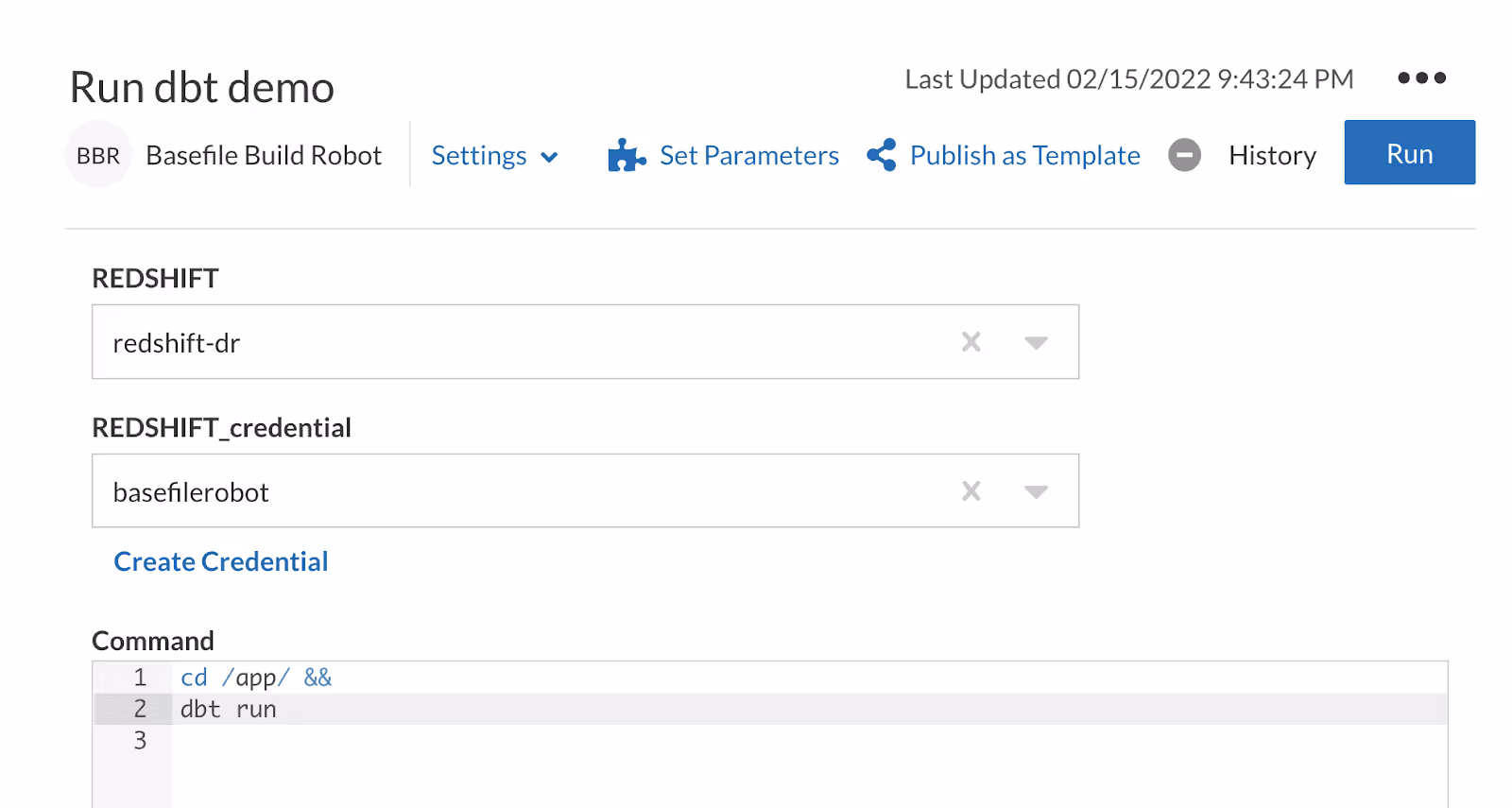 dbt running inside a container on Civis Platform